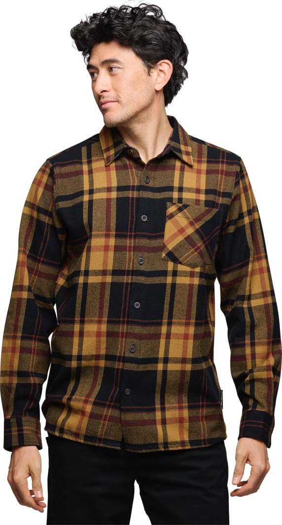 Black Diamond Men's Project Flannel Shirt Black-Flax Plaid
